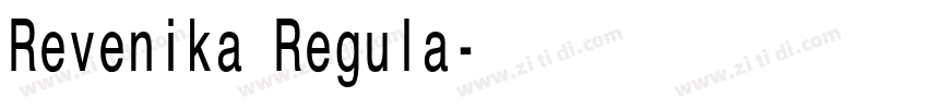 Revenika Regula字体转换 Revenika Regula字体转换
